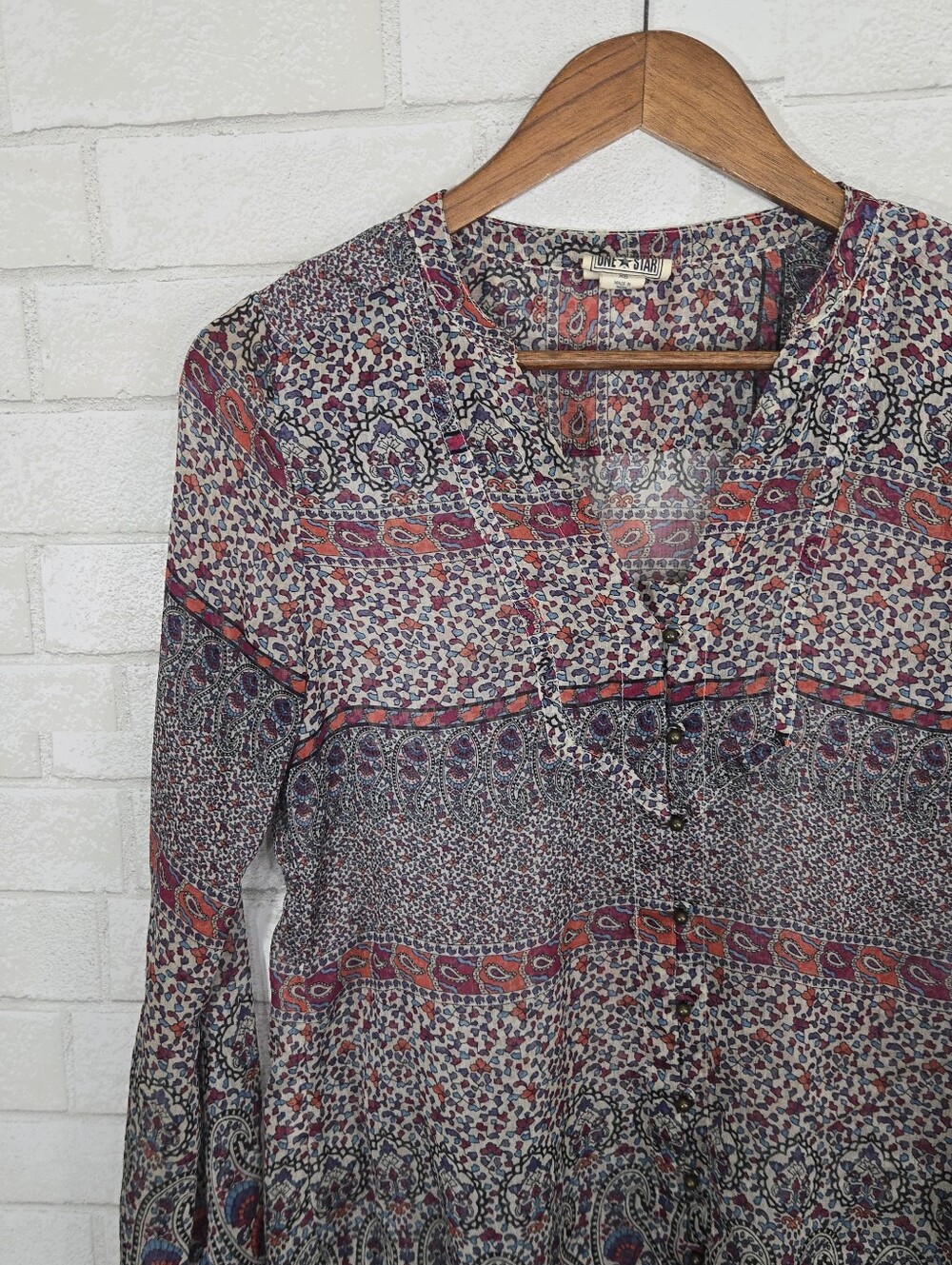 Converse full button down blouse - Picture 5 of 14
